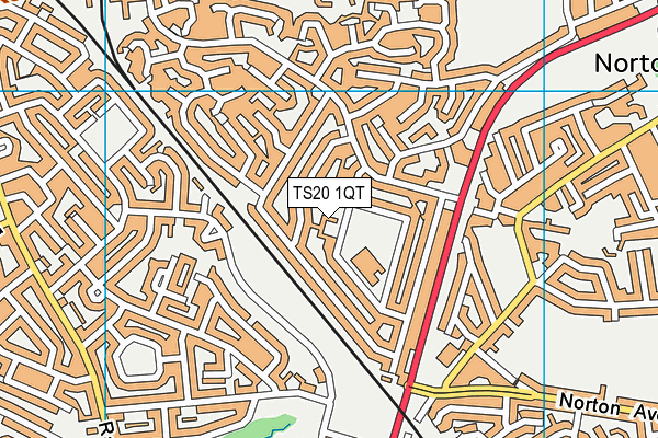 TS20 1QT map - OS VectorMap District (Ordnance Survey)