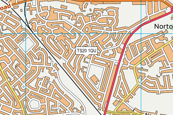 TS20 1QU map - OS VectorMap District (Ordnance Survey)