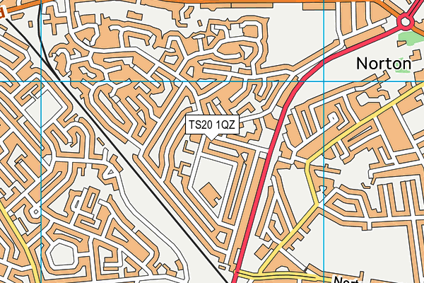 TS20 1QZ map - OS VectorMap District (Ordnance Survey)