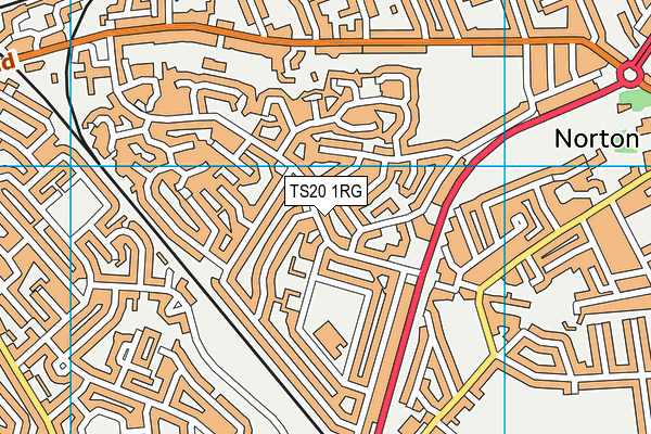 TS20 1RG map - OS VectorMap District (Ordnance Survey)