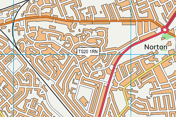 TS20 1RN map - OS VectorMap District (Ordnance Survey)