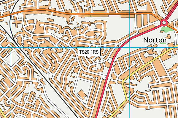 TS20 1RS map - OS VectorMap District (Ordnance Survey)