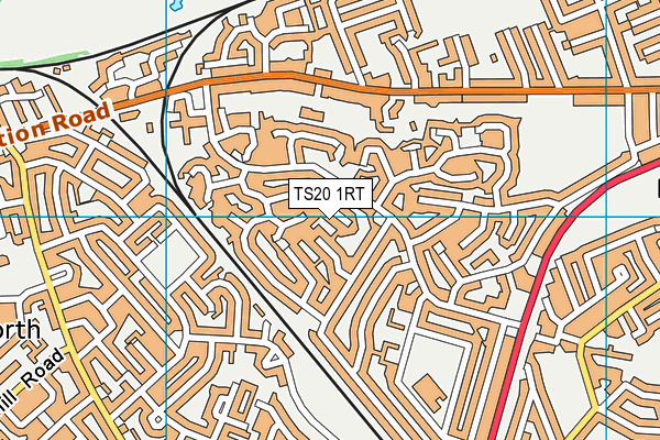 TS20 1RT map - OS VectorMap District (Ordnance Survey)