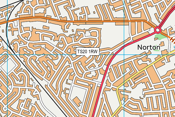 TS20 1RW map - OS VectorMap District (Ordnance Survey)