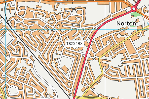 TS20 1RX map - OS VectorMap District (Ordnance Survey)