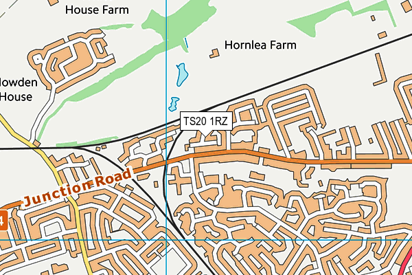 TS20 1RZ map - OS VectorMap District (Ordnance Survey)