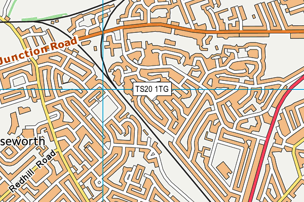 TS20 1TG map - OS VectorMap District (Ordnance Survey)