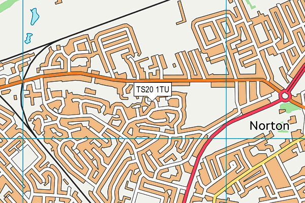 TS20 1TU map - OS VectorMap District (Ordnance Survey)