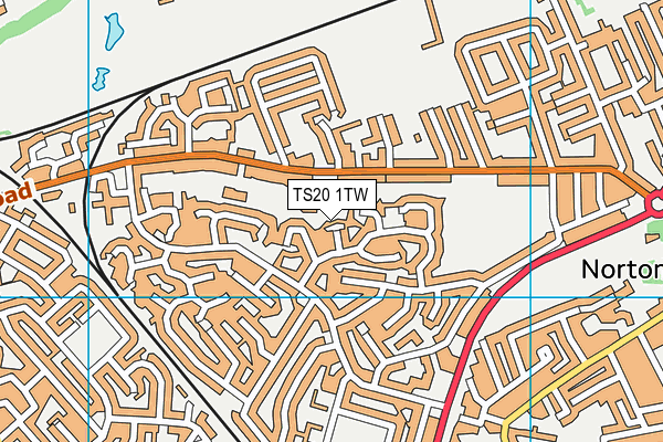 TS20 1TW map - OS VectorMap District (Ordnance Survey)