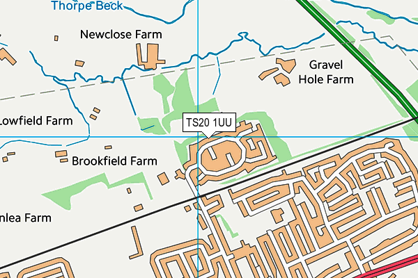 TS20 1UU map - OS VectorMap District (Ordnance Survey)