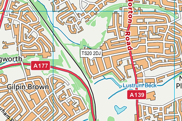 TS20 2DJ map - OS VectorMap District (Ordnance Survey)