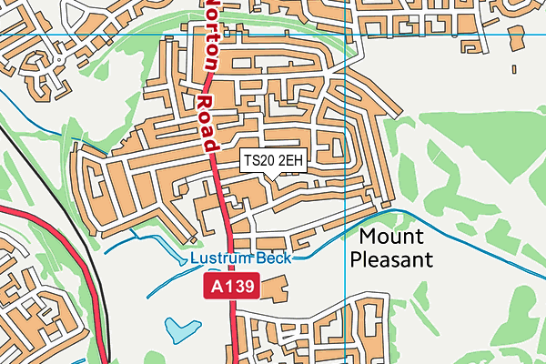 TS20 2EH map - OS VectorMap District (Ordnance Survey)