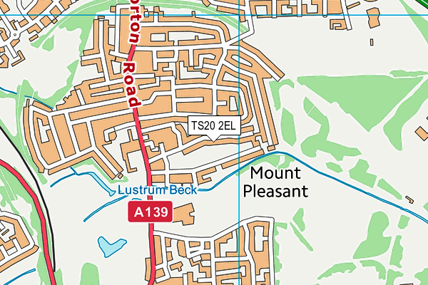 TS20 2EL map - OS VectorMap District (Ordnance Survey)