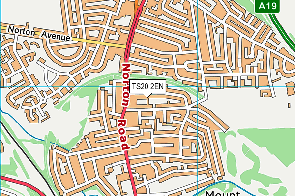 TS20 2EN map - OS VectorMap District (Ordnance Survey)