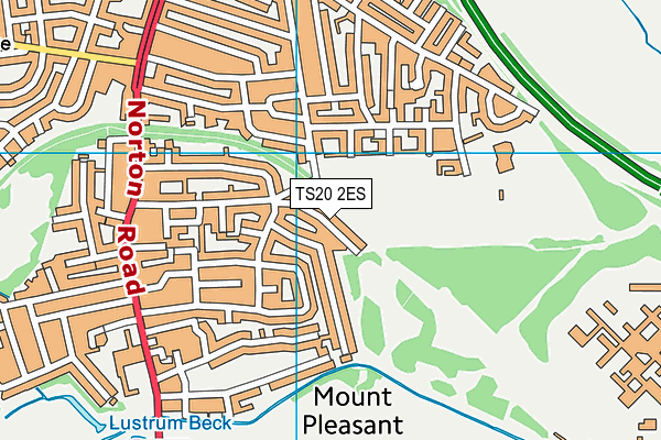 TS20 2ES map - OS VectorMap District (Ordnance Survey)