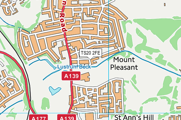 TS20 2FE map - OS VectorMap District (Ordnance Survey)