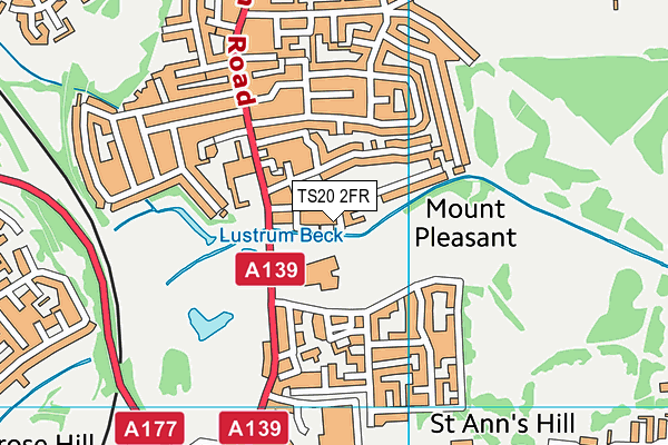 TS20 2FR map - OS VectorMap District (Ordnance Survey)