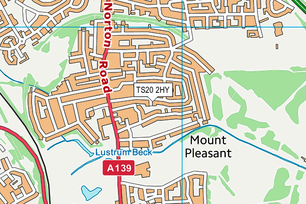 TS20 2HY map - OS VectorMap District (Ordnance Survey)