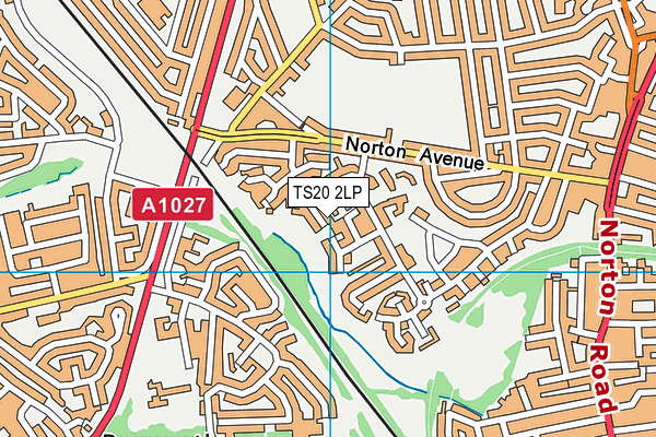 TS20 2LP map - OS VectorMap District (Ordnance Survey)