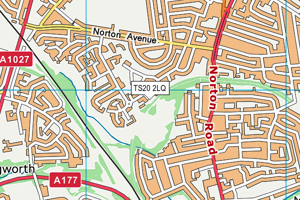 TS20 2LQ map - OS VectorMap District (Ordnance Survey)