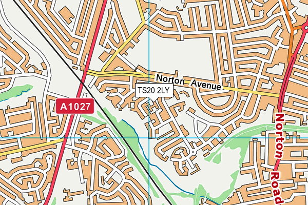 TS20 2LY map - OS VectorMap District (Ordnance Survey)
