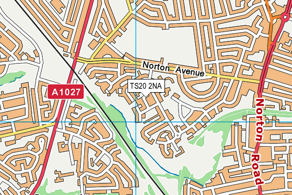TS20 2NA map - OS VectorMap District (Ordnance Survey)