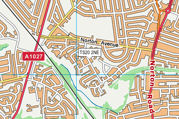 TS20 2NE map - OS VectorMap District (Ordnance Survey)