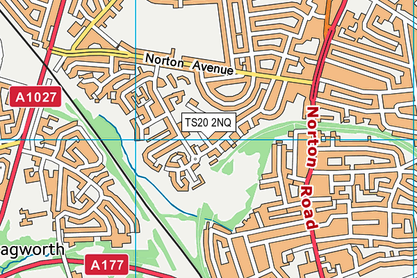 TS20 2NQ map - OS VectorMap District (Ordnance Survey)