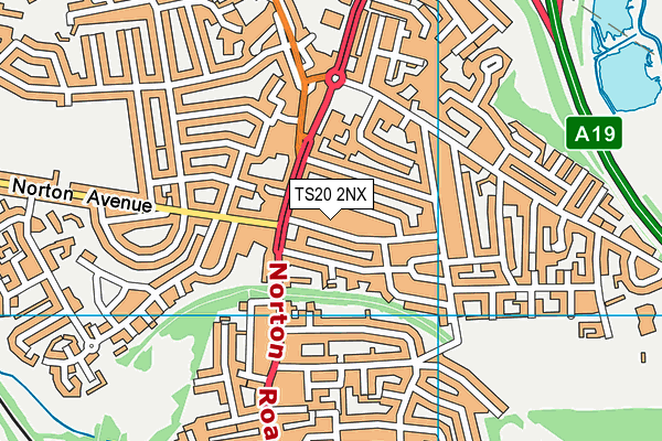 TS20 2NX map - OS VectorMap District (Ordnance Survey)