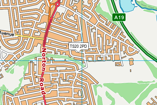 TS20 2PD map - OS VectorMap District (Ordnance Survey)