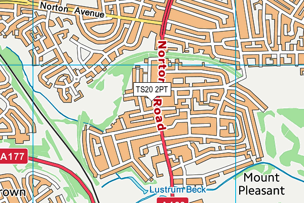 TS20 2PT map - OS VectorMap District (Ordnance Survey)