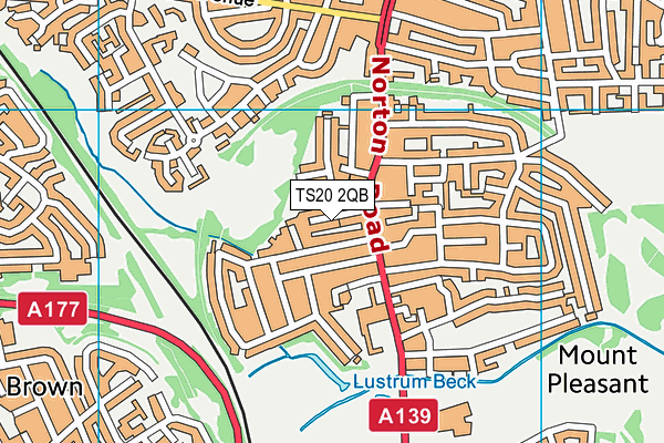 TS20 2QB map - OS VectorMap District (Ordnance Survey)