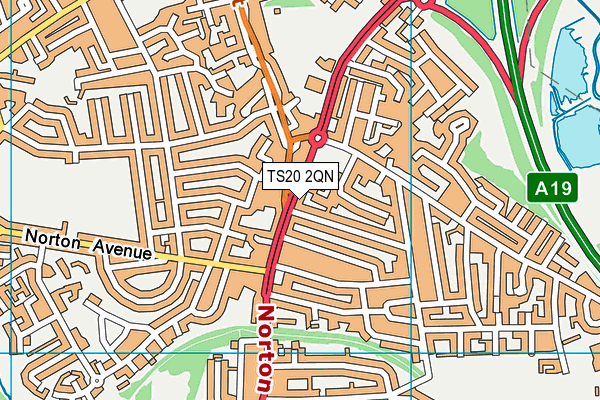 TS20 2QN map - OS VectorMap District (Ordnance Survey)