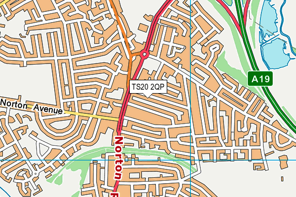 TS20 2QP map - OS VectorMap District (Ordnance Survey)