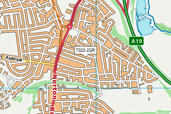 TS20 2QR map - OS VectorMap District (Ordnance Survey)