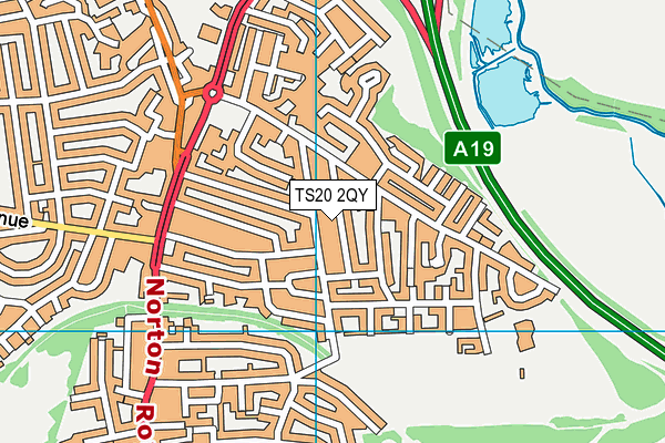 TS20 2QY map - OS VectorMap District (Ordnance Survey)