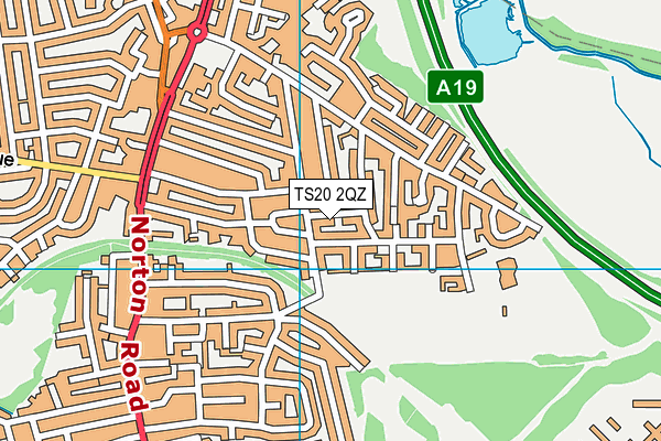 TS20 2QZ map - OS VectorMap District (Ordnance Survey)