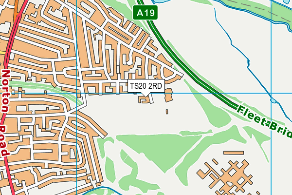 TS20 2RD map - OS VectorMap District (Ordnance Survey)