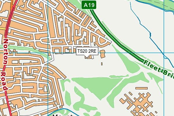 TS20 2RE map - OS VectorMap District (Ordnance Survey)