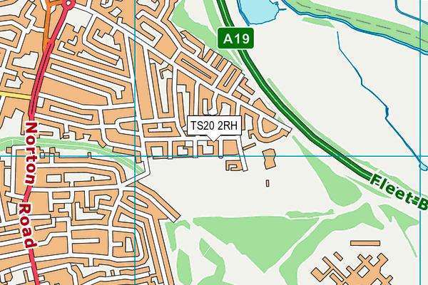 TS20 2RH map - OS VectorMap District (Ordnance Survey)