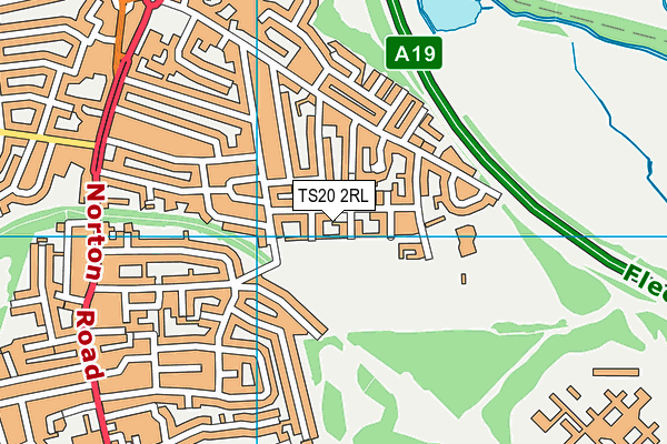 TS20 2RL map - OS VectorMap District (Ordnance Survey)