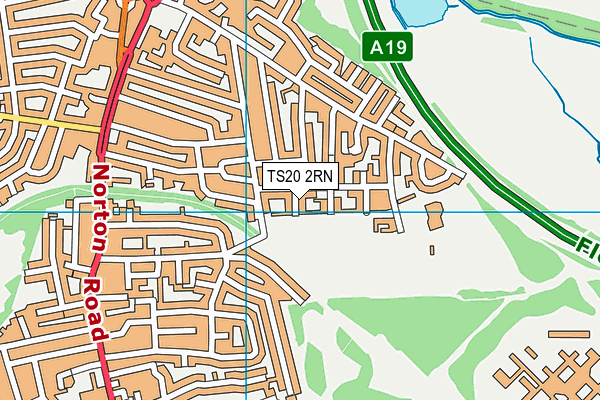 TS20 2RN map - OS VectorMap District (Ordnance Survey)