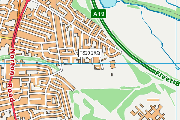 TS20 2RQ map - OS VectorMap District (Ordnance Survey)