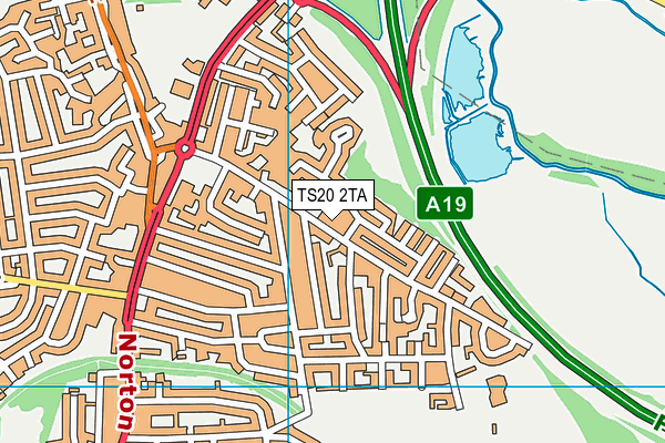 TS20 2TA map - OS VectorMap District (Ordnance Survey)