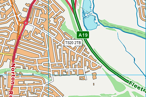 TS20 2TB map - OS VectorMap District (Ordnance Survey)