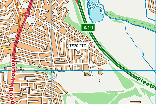 TS20 2TD map - OS VectorMap District (Ordnance Survey)