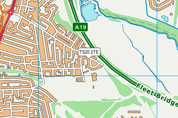 TS20 2TE map - OS VectorMap District (Ordnance Survey)