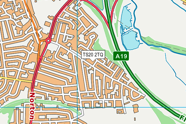 TS20 2TQ map - OS VectorMap District (Ordnance Survey)