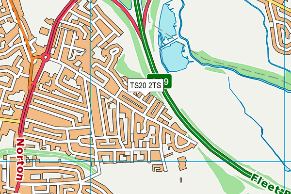 TS20 2TS map - OS VectorMap District (Ordnance Survey)