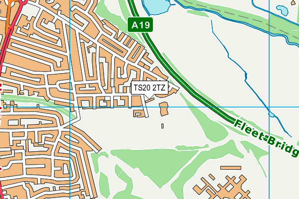 TS20 2TZ map - OS VectorMap District (Ordnance Survey)